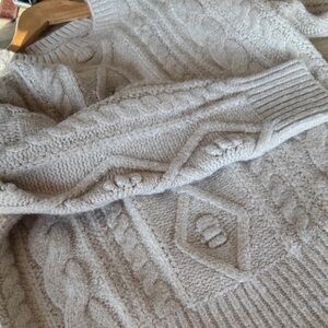 Cream Cable Knit Sweater